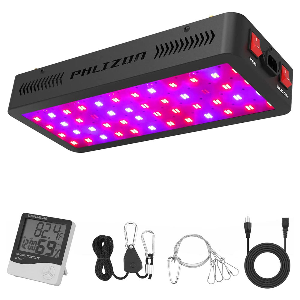 Phlizon 600W Dual-channel LED Grow Light