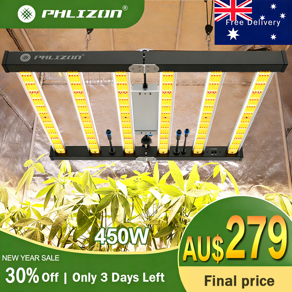 PHLIZON FD4000 450W Full-spectrum Daisy Chain Dimmable Cost-effective High-yield Commercial LED Grow Light for 4×4FT